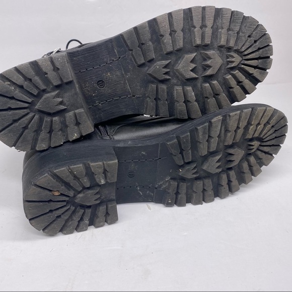 Coconuts by Matisse Black Studded Sid Combat Boot - Picture 7 of 8